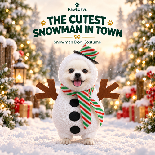 Christmas Snowman Pet Costume